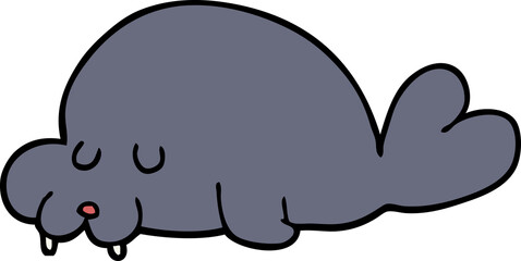 cartoon walrus
