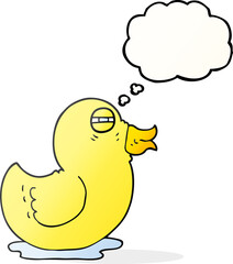 thought bubble cartoon rubber duck