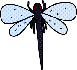 cartoon doodle dragonfly