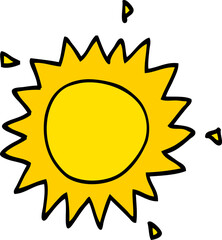 cartoon sun