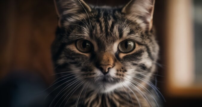  Elegant feline with captivating gaze