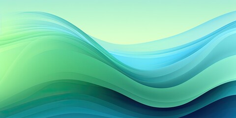 Green-Blue Wave Background