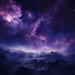 Top notch 8K images unveiling stunning purple galaxy
 - obrazy, fototapety, plakaty