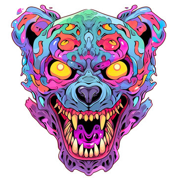 t-shirt design icon logo jaguar mask character scary, tatto