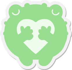 frog in love sticker