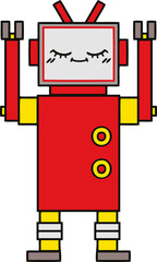 cute cartoon robot