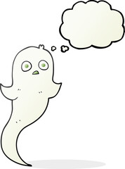 thought bubble cartoon halloween ghost