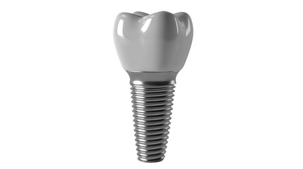 Dental implant isolated on white transparent, PNG