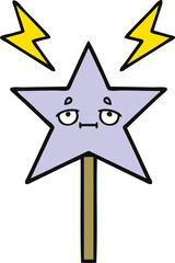 cute cartoon magic wand