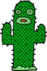 cartoon doodle cactus