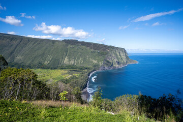Waipio Valley lookout in Big Island Hawaii.