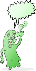 speech bubble cartoon ghost