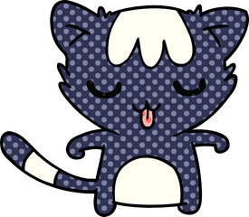 cartoon of a kawaii cute racoon