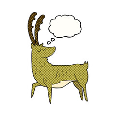 thought bubble cartoon manly stag