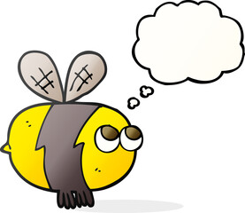 thought bubble cartoon bee