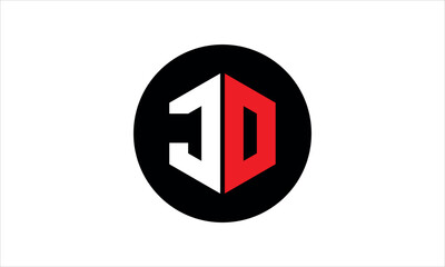 JO initial letter polygon icon gaming logo design vector template. batman logo, sports logo, monogram, falcon, war game, symbol, playing logo, abstract, fighting, typography, icon, minimal, premier 