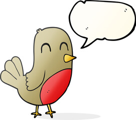 speech bubble cartoon robin