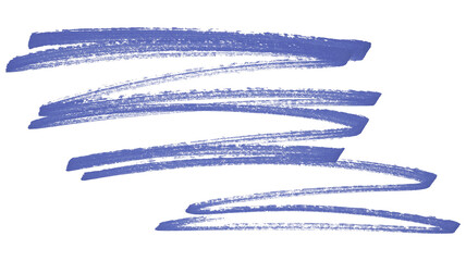 Fototapeta premium Purple brush strokes isolated on transparent background.