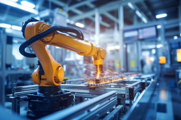 Concept of scientific research and innovation created with generative AI technology