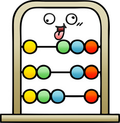 gradient shaded cartoon abacus