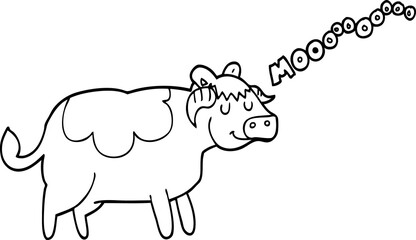 cartoon cow