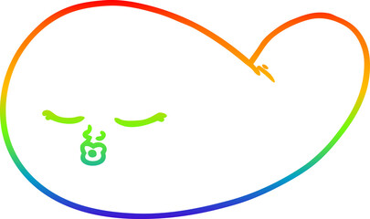 rainbow gradient line drawing cartoon gall bladder