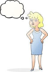 thought bubble cartoon annoyed woman