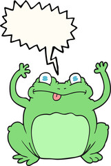 speech bubble cartoon funny frog