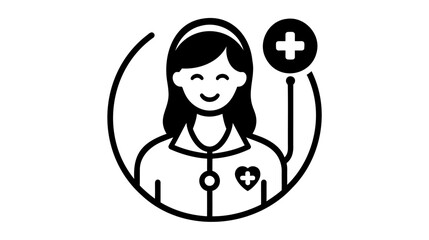 doctor icon. vector illustration on white background