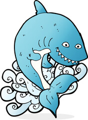 cartoon shark