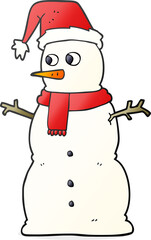 cartoon snowman