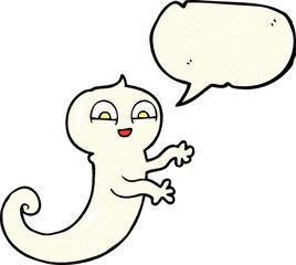 comic book speech bubble cartoon ghost