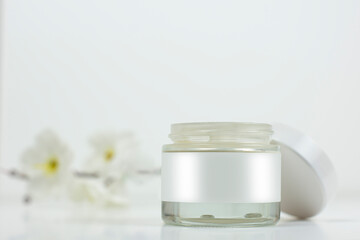 Cosmetic skin care beauty woman