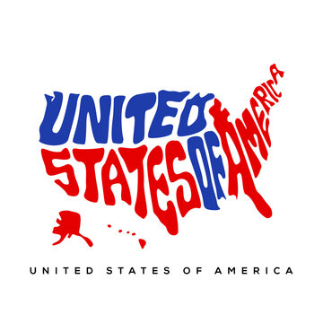 United state of America map typo
