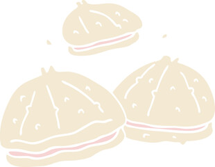 Fototapeta premium cartoon doodle fresh oysters