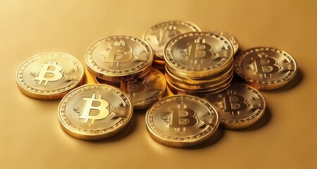 Fototapeta na wymiar Bitcoin - The Future of Digital Currency