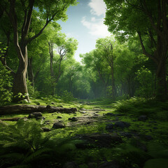 Obraz premium path in the forest