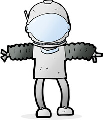 cartoon astronaut © lineartestpilot