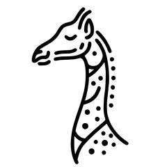 Cute cartoon giraffe