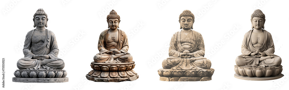 Wall mural budha statue illustration, gautama buddha little buddha buddhism meditation buddharupa, stone buddha