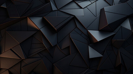 modern dark random triangle wallpaper 3d background