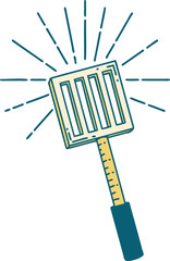 traditional tattoo style kitchen spatula