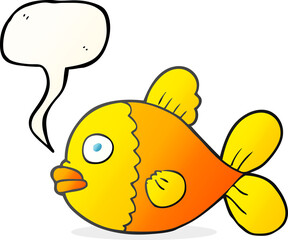 speech bubble cartoon fish
