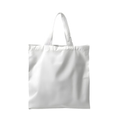 White tote bag mock up isolated on transparent background