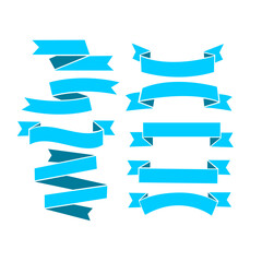 set of the ribbons stock vector illustration