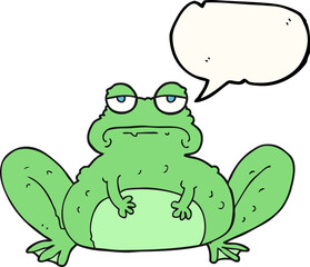 speech bubble cartoon frog