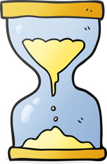 cartoon sand timer hourglass