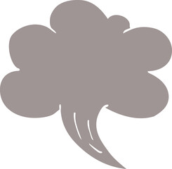 cartoon doodle whooshing cloud