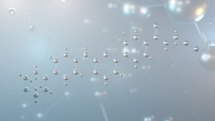 momelotinib molecular structure, 3d model molecule, gs-0387, structural chemical formula view from a microscope