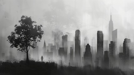 Urban Symphony: The Skyscrapers' Ode to the Heavens, Generative Ai